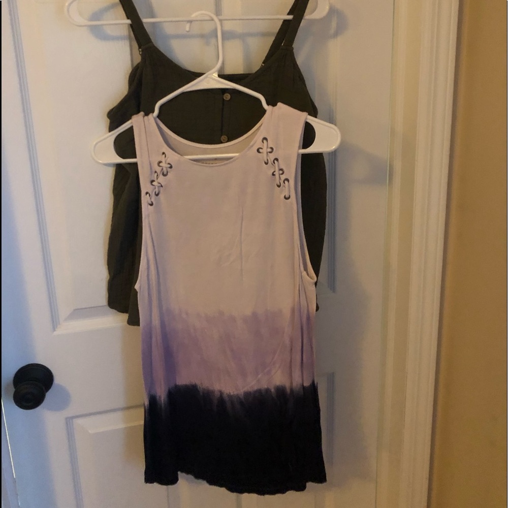 Dark green/ombré tank tops!
